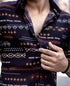 Men Regular Fit Self Design Casual Shirt
