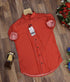 Men Regular Fit Striped Button Down Collar Casual Shirt